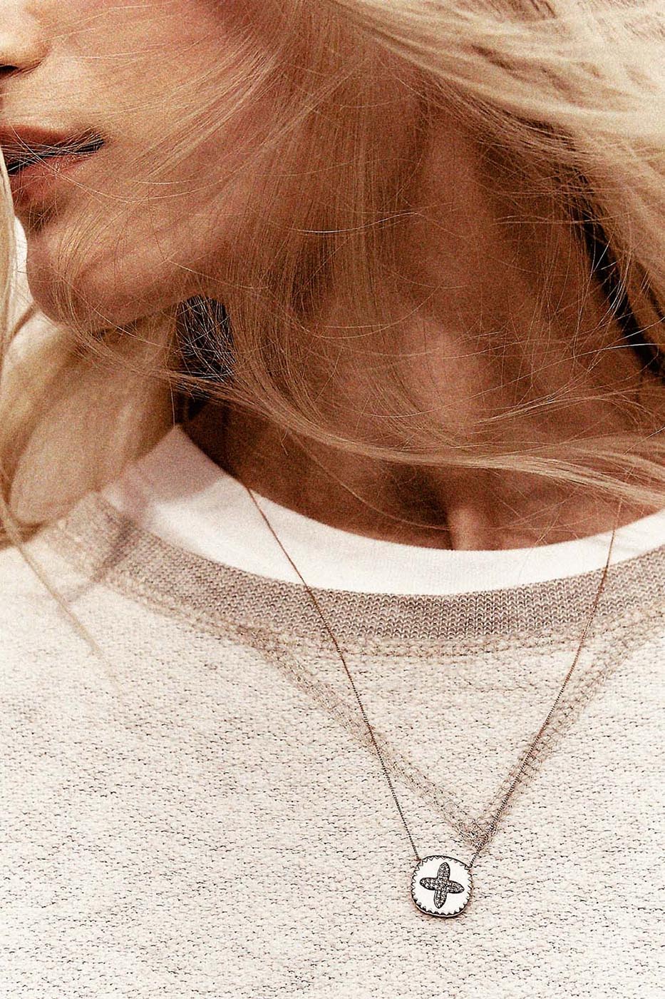 Collier BOWIE BLANC DIAMANT