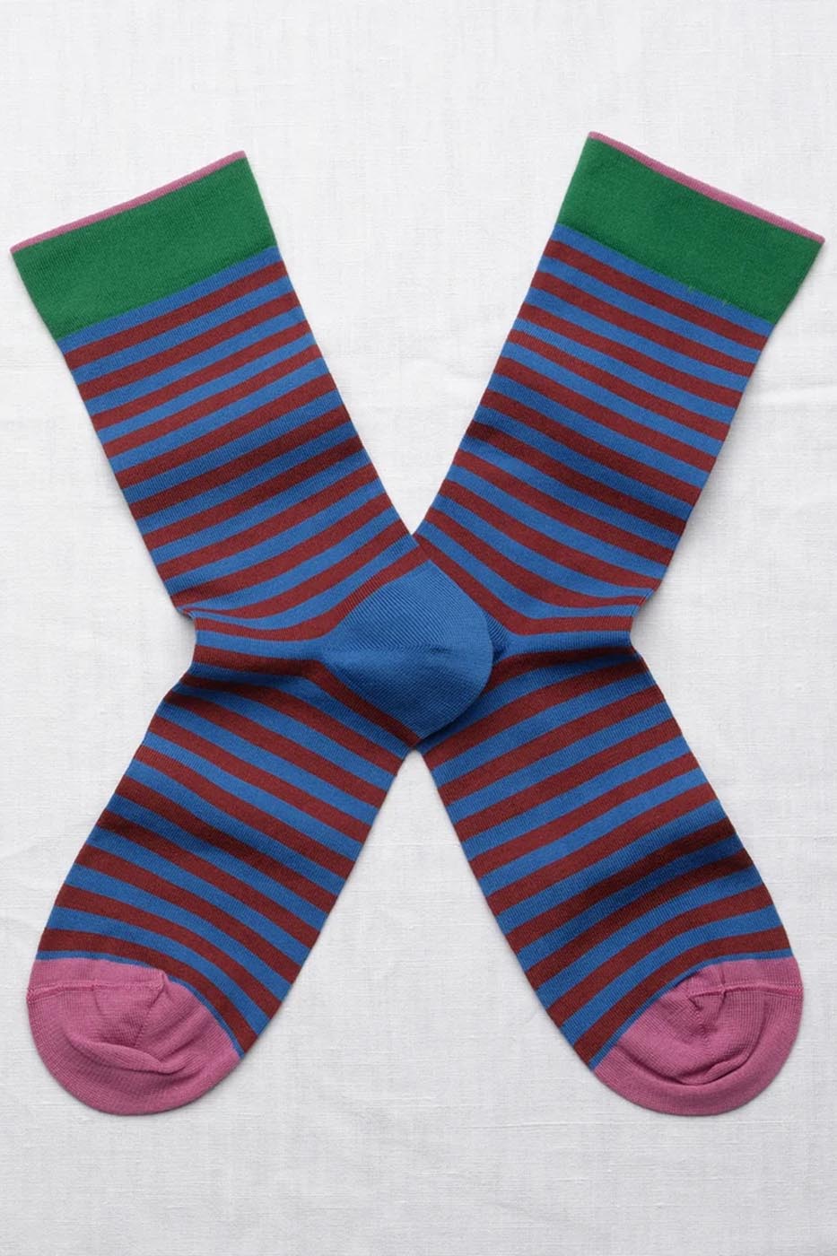Chaussettes Rayures Cobalt