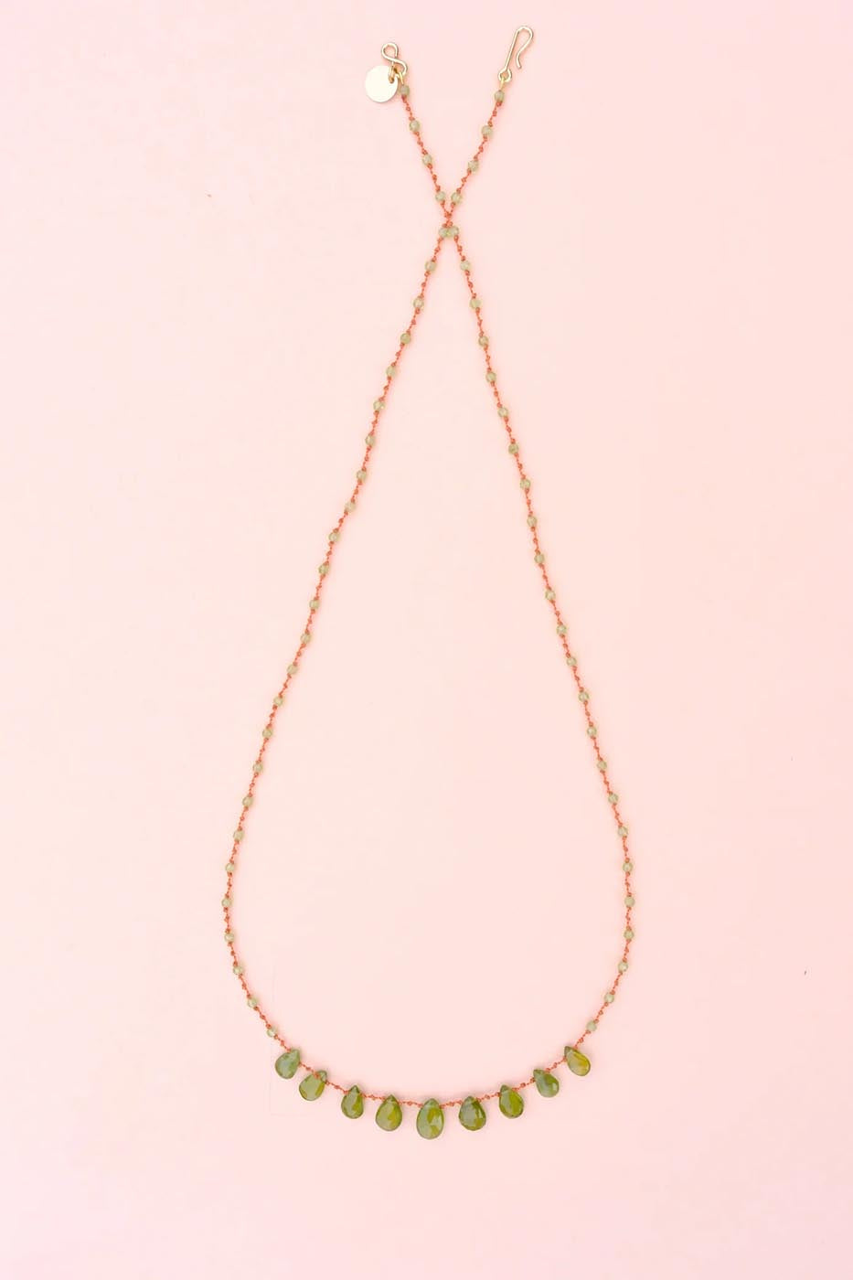 Collier 9 gouttes · Vesuvianite