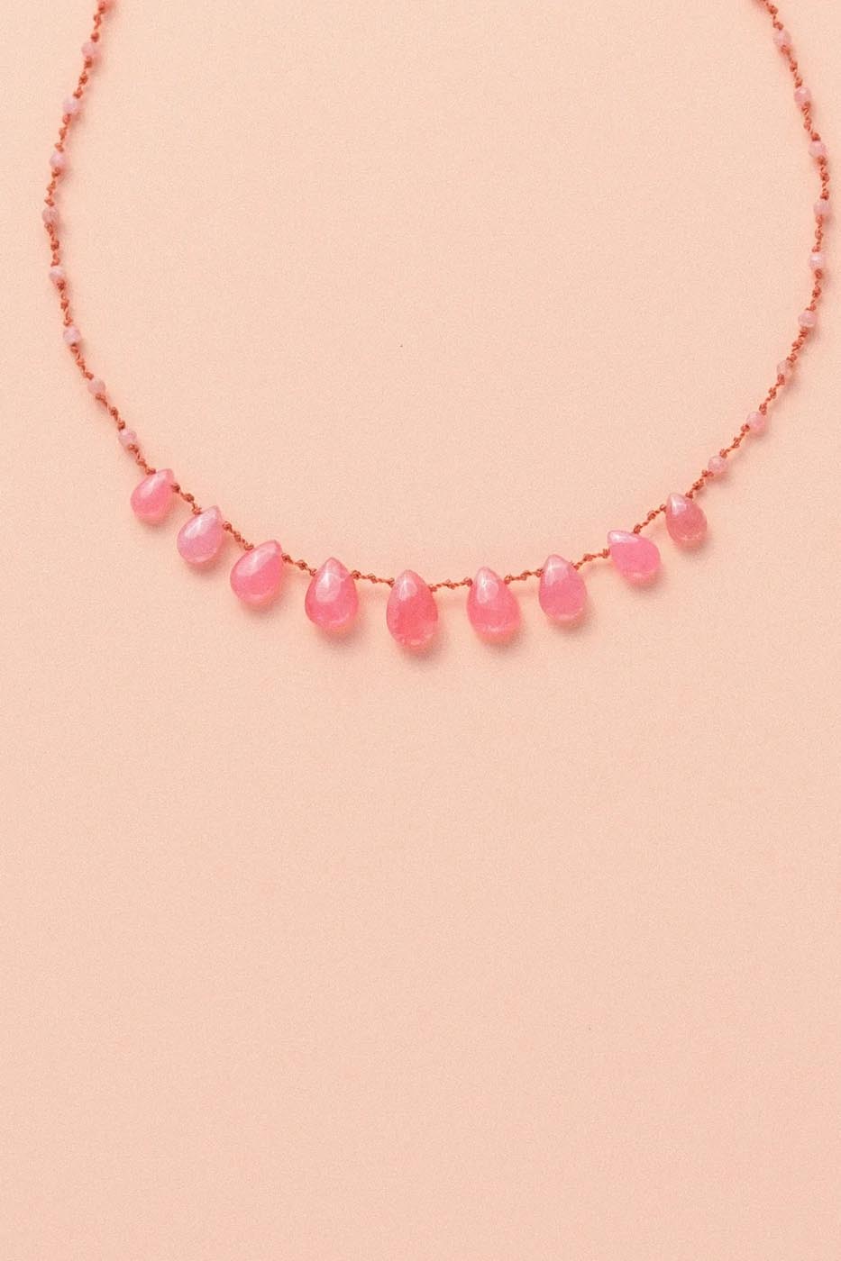 Collier 9 gouttes · Rhodochrosite