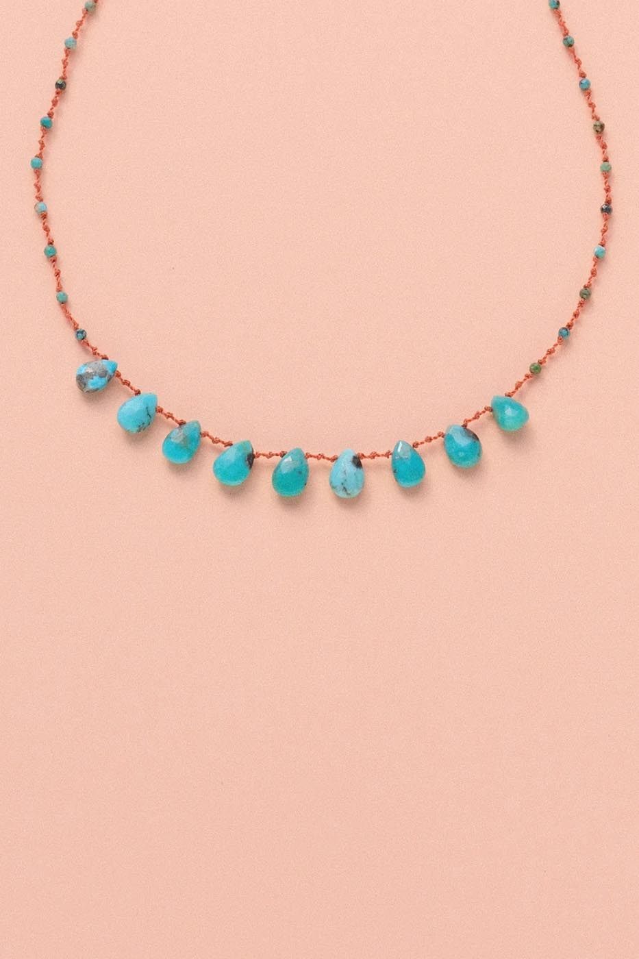 Collier 9 gouttes · Turquoise