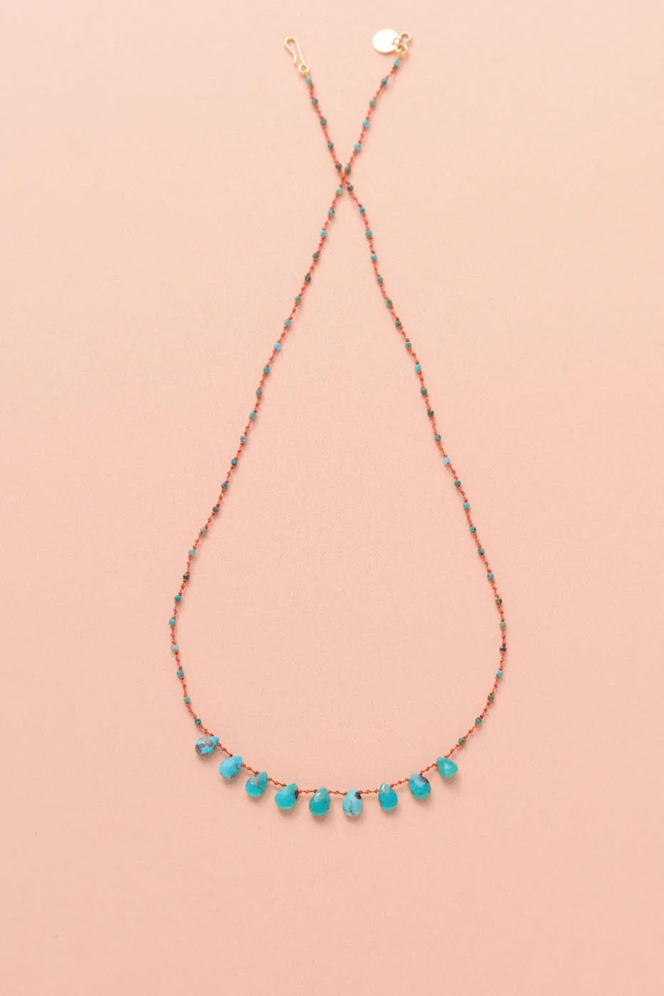 Collier 9 gouttes · Turquoise