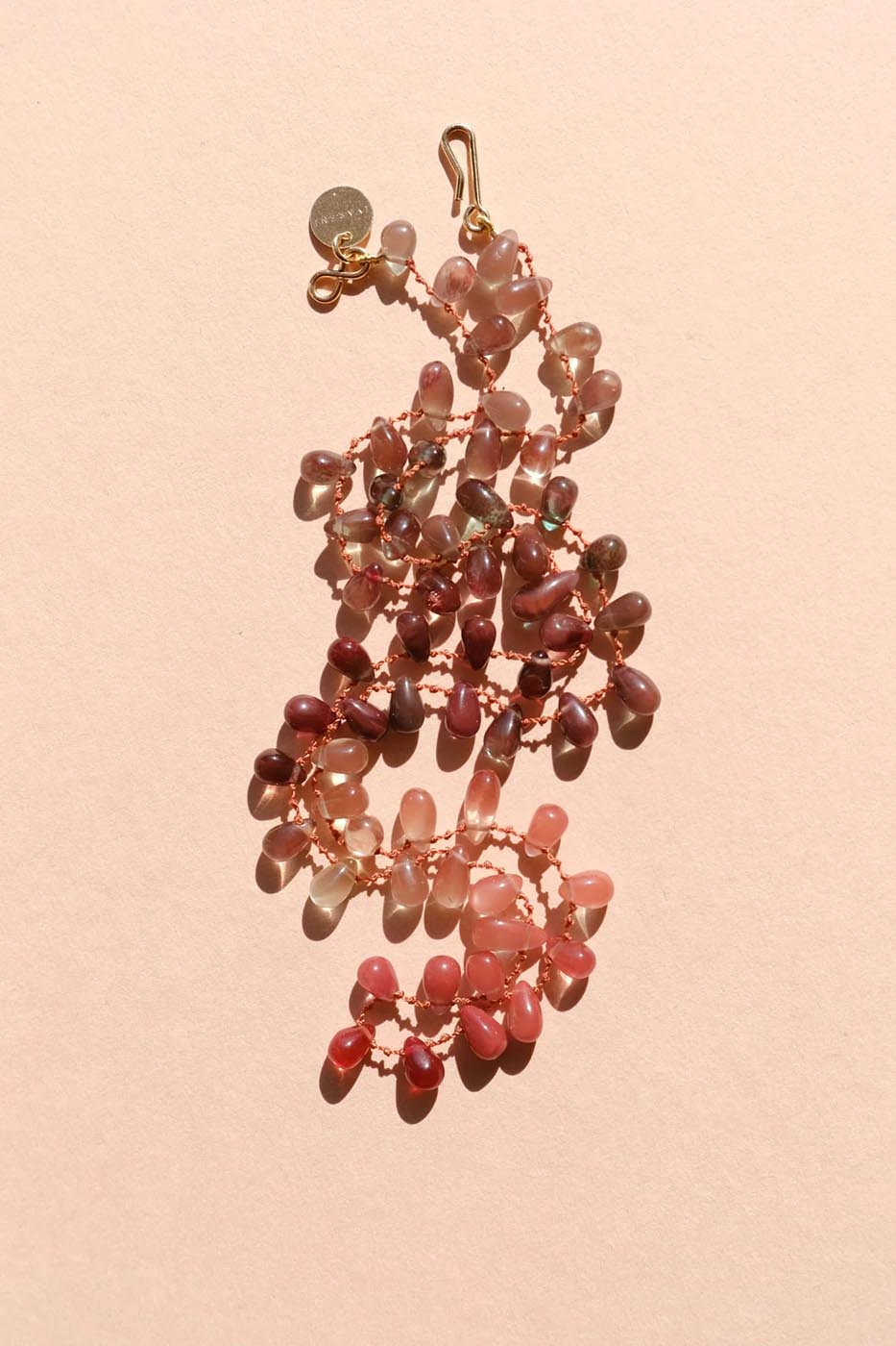 Collier Myra · Labradorite rouge