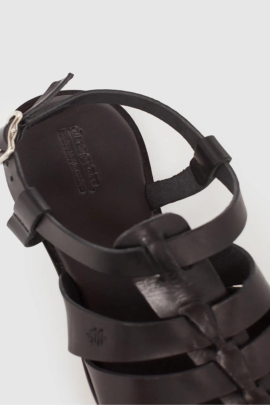 Sandales Pêcheur Cuir Noir