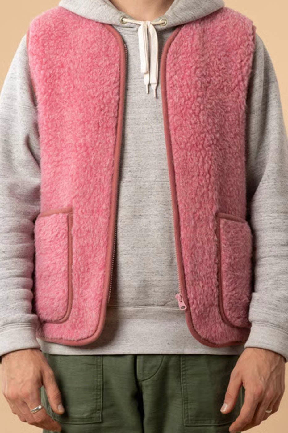 Gilet pepitco rose