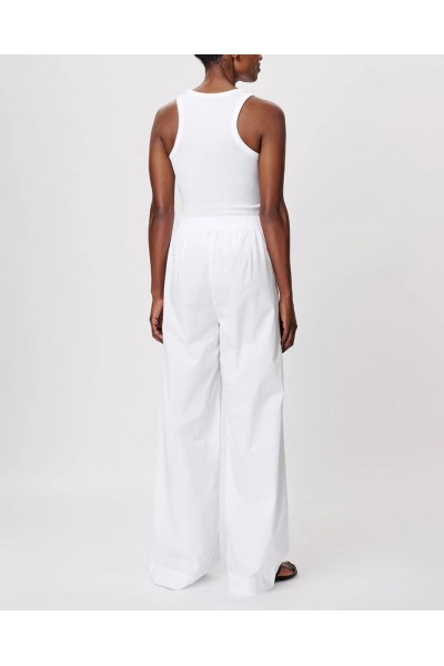 PANTALON À JAMBES LARGES EN COTON 2