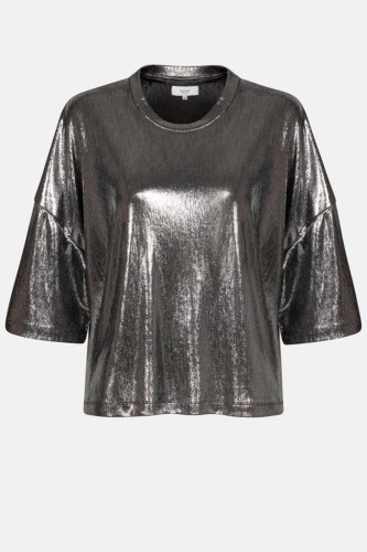 Klaxon Wooly T-shirt | Silver Grey