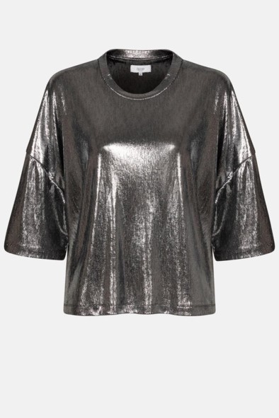 Klaxon Wooly T-shirt | Silver Grey