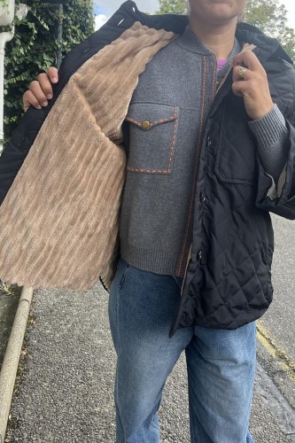 copy of Veste manche courte beige