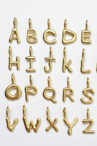 Alphabet charm