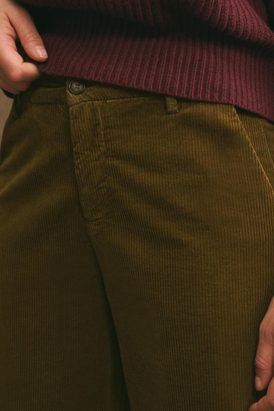 PANTALON PACIFIE VELOURS ARMY 2