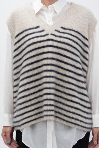 Gillet sans manches col V