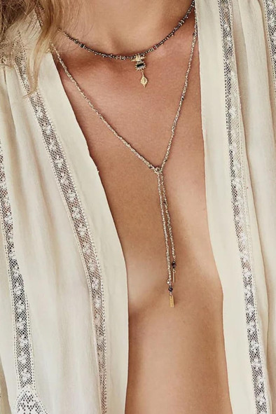 N° 182 COLLIER GOLD BEIGE