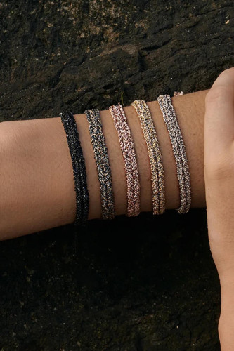 N° 183 BRACELET TRESSÉ GOLD BLACK