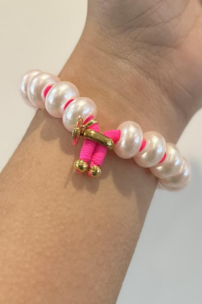 Bichou Perles Nacrées Rose fluo 2