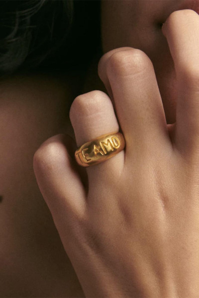 Te Amo Gold Ring 2