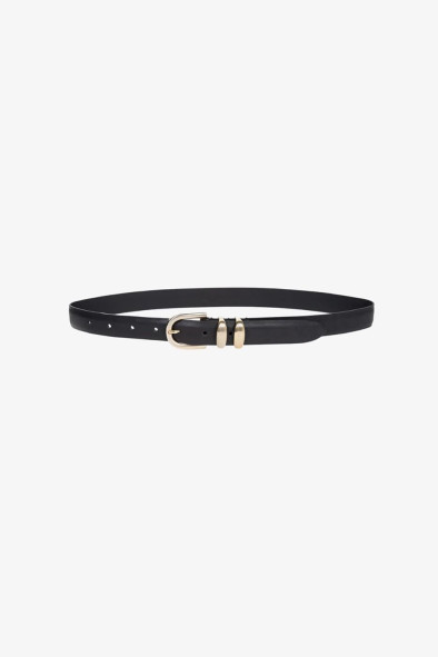 Ceinture en cuir Leon Noir