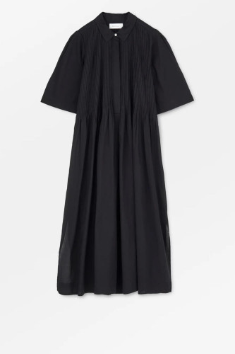 Dot shirtdress Black