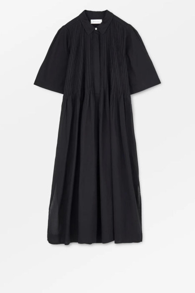 Dot shirtdress Black