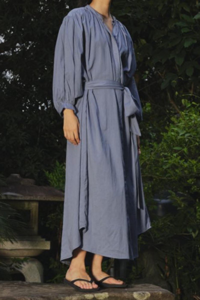 copy of Balloon blouse bleu nuit 2