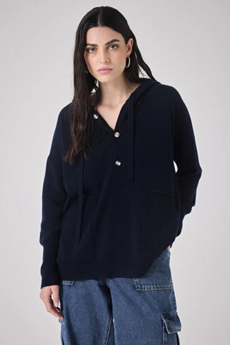 Pull à capuche cachemire Ariana