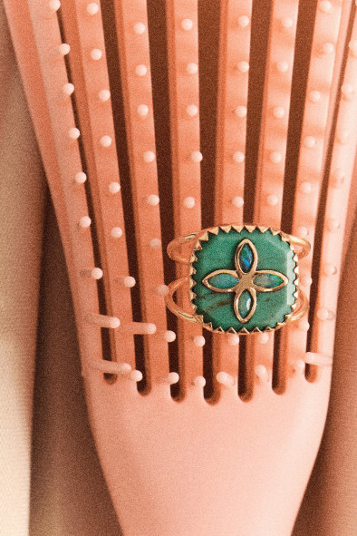 BAGUE BOWIE N°2 TURQUOISE