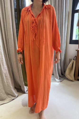 Robe fluide orange