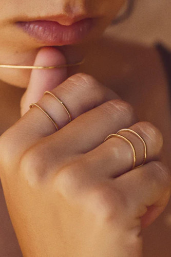 Bague double éternelle