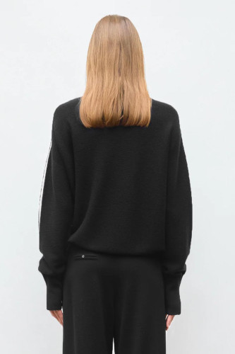 copy of Top fin maille point mousse col montant