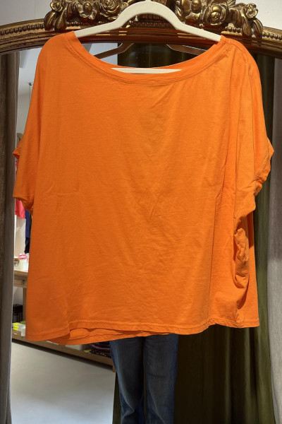 Tee shirt coton orange