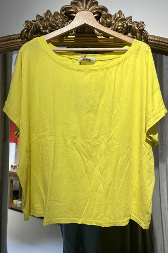 Tee shirt coton jaune