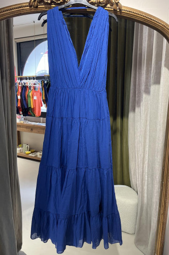 Robe fluide bleu