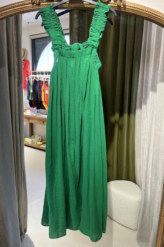 Robe fluide verte
