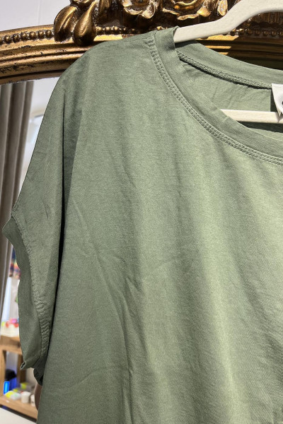 Tee shirt coton olive 2