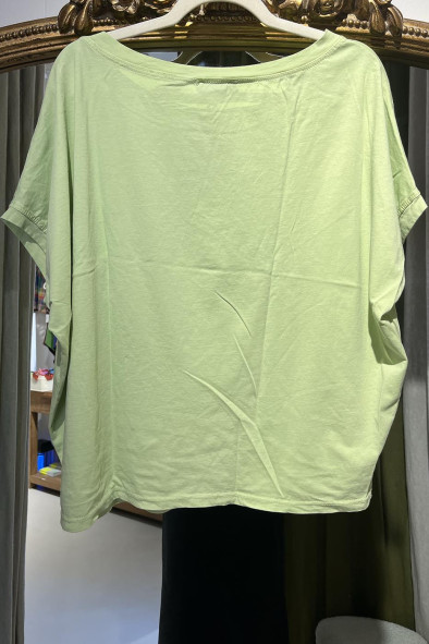 Tee shirt coton vert