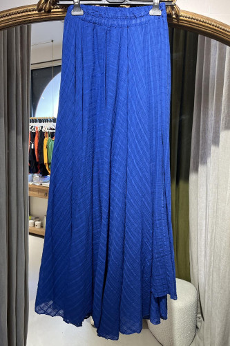 Jupe fluide bleu
