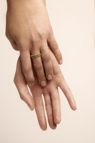 copy of Bague Bowie n°3 noir diamants 2