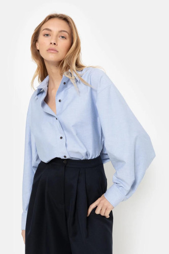 copy of Kenji Teddy Oversized Hoodie Jacket | Night Sky Blue
