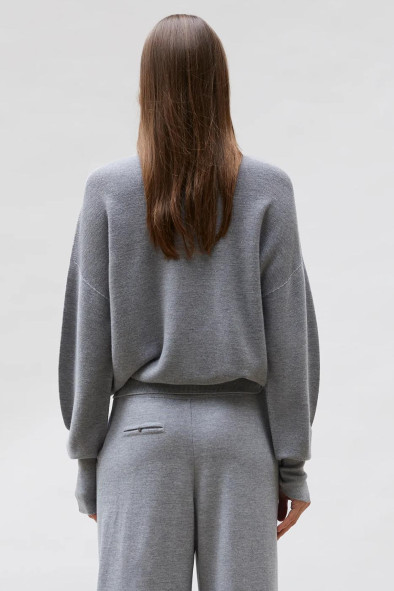 copy of Top fin maille point mousse col montant