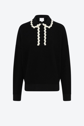 Chemise maille col croquet