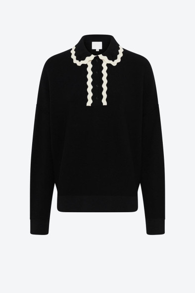 Chemise maille col croquet