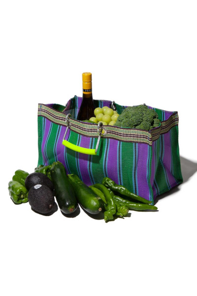 RECYCLED PLASTIC STRIPE BAG 2