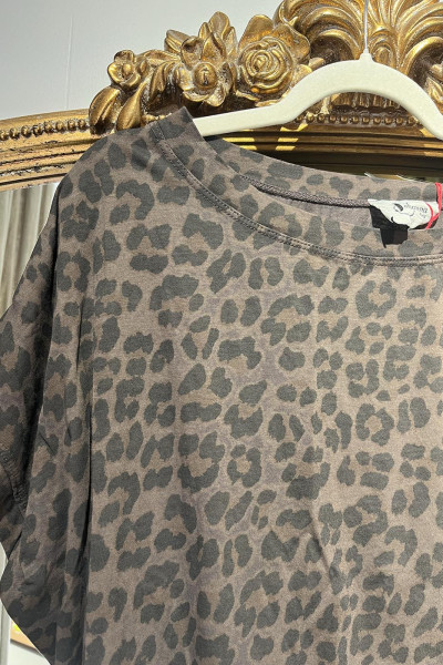 Tee shirt coton leopard 2