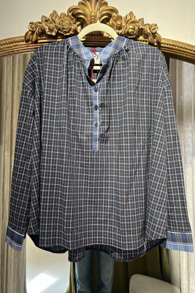 Blouse à carreaux