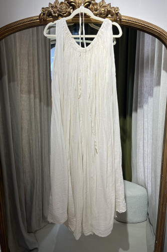 Robe fluide écrue