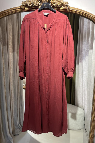 Robe fluide bordeaux