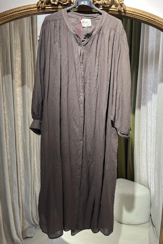 Robe fluide marron