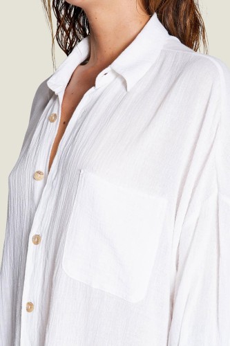 Chemise mi-longue oversize Mykonos