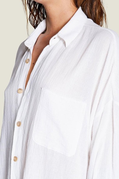 Chemise mi-longue oversize Mykonos