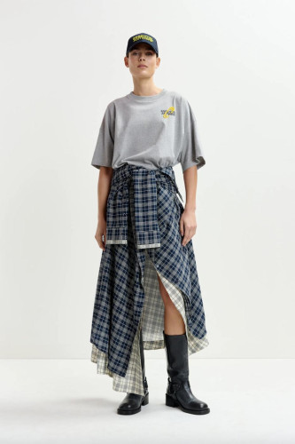 Jupe drapée asymétrique